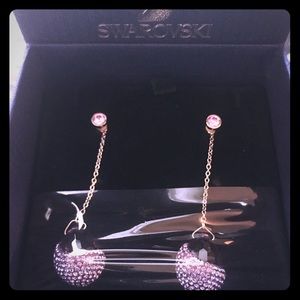Swarovski lilac stud/dangle earrings